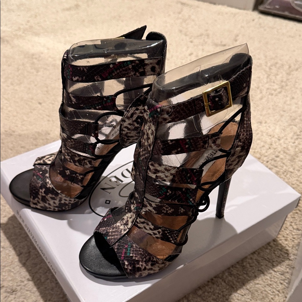 Steve Madden Multi-Color Strappy Heels